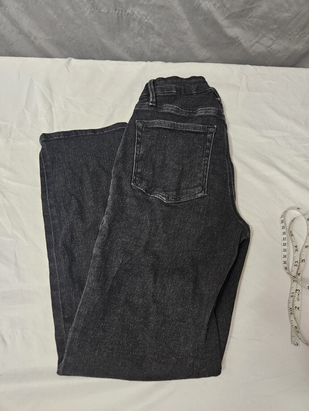 Good American Womens Straight Leg Black Jeans Biker Style Grunge Size 6/28!
